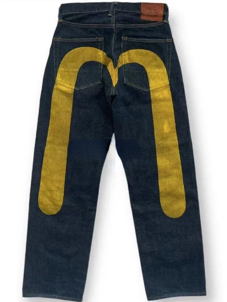 Solid Color Evisu Jeans