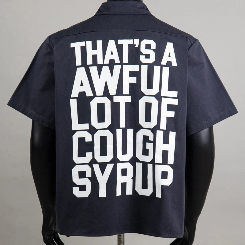 Black Cough Syrup Button up