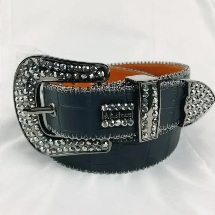 Rhinestone Studded Belt Different Variants