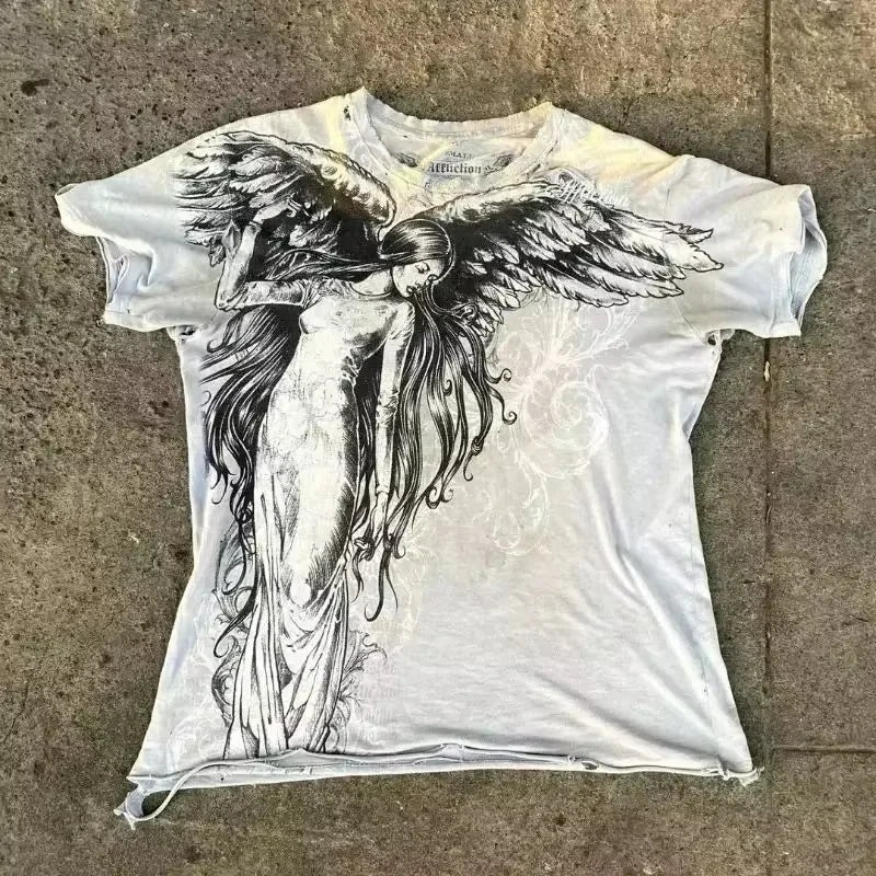 Gothic Design Y2k T-shirt