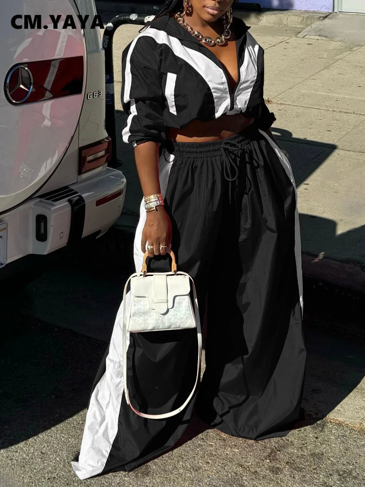 Wide leg y2k Women's set