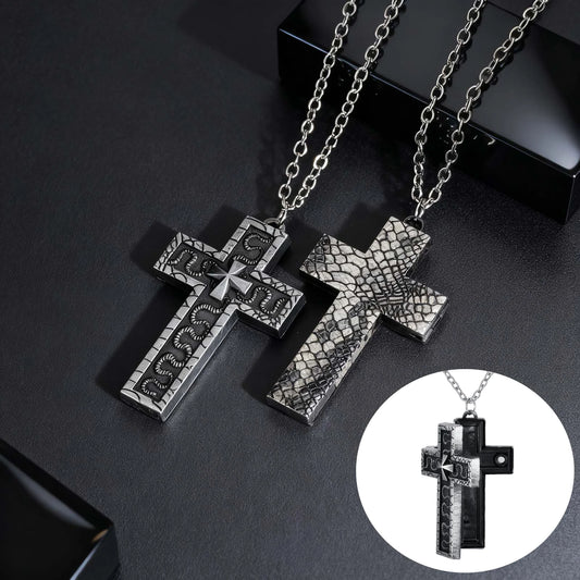 Openable Cross Pendant Necklace