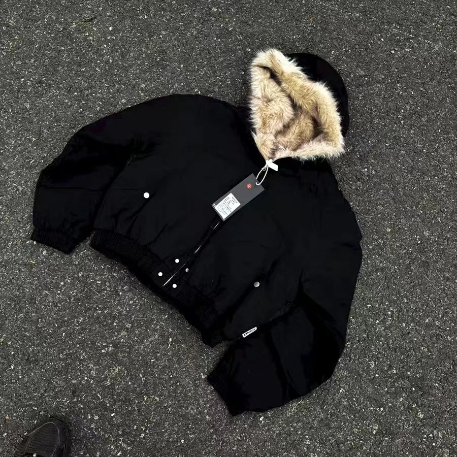 Wool Interior Faux Fur Winter Jacket