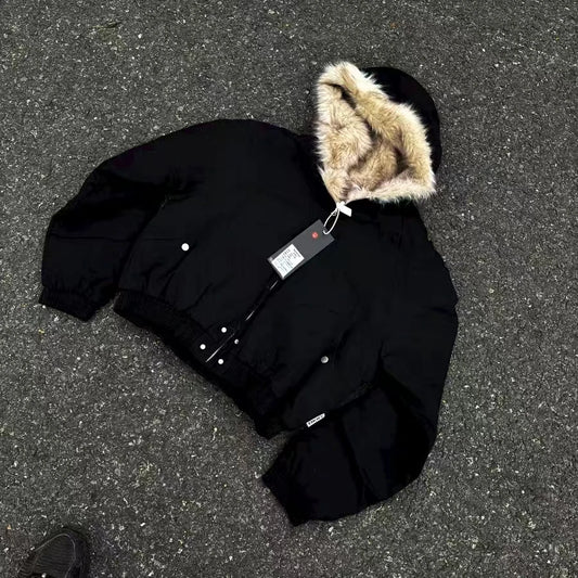 Wool Interior Faux Fur Winter Jacket