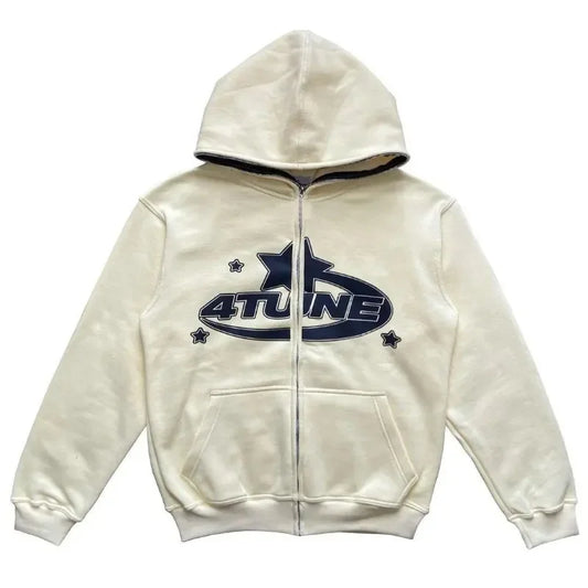 4tune Star Print Hoodie