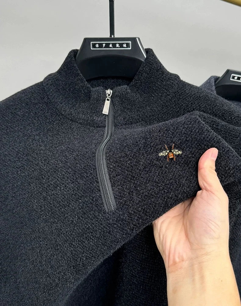 Luxury Quarter Zip Sweatshirt