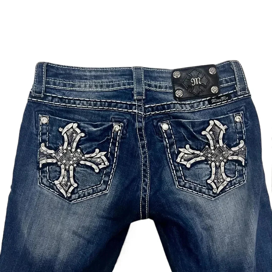 Cross Pocket Gothic Jeans