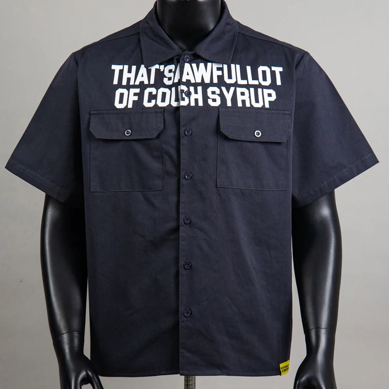 Black Cough Syrup Button up