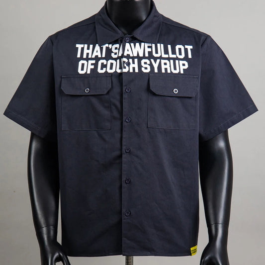 Black Cough Syrup Button up