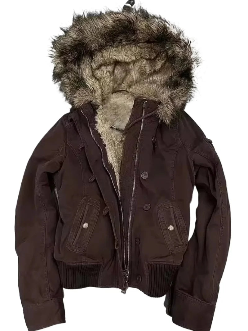Fur Collar Vintage Jacket