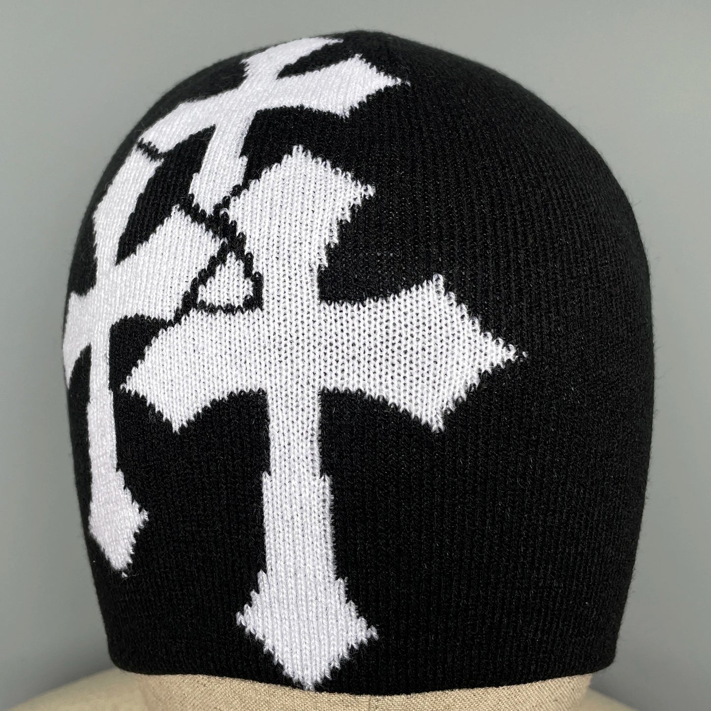 Crucifix Knitted Hat