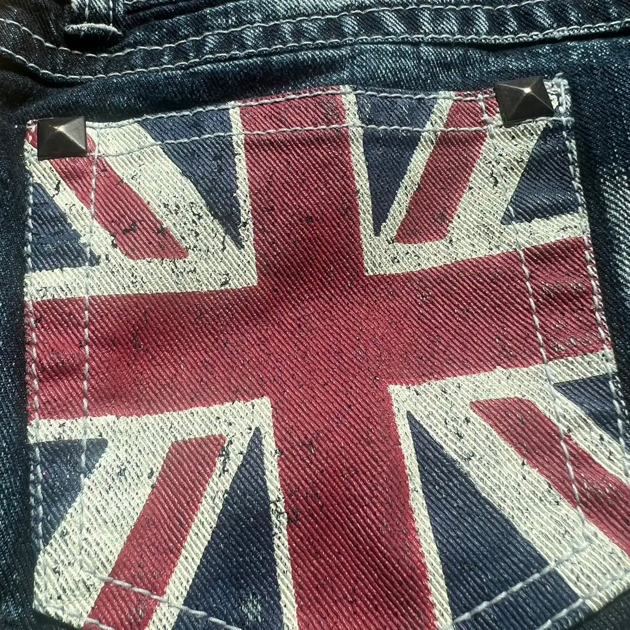 British Flag Graphic Print Mini Shorts