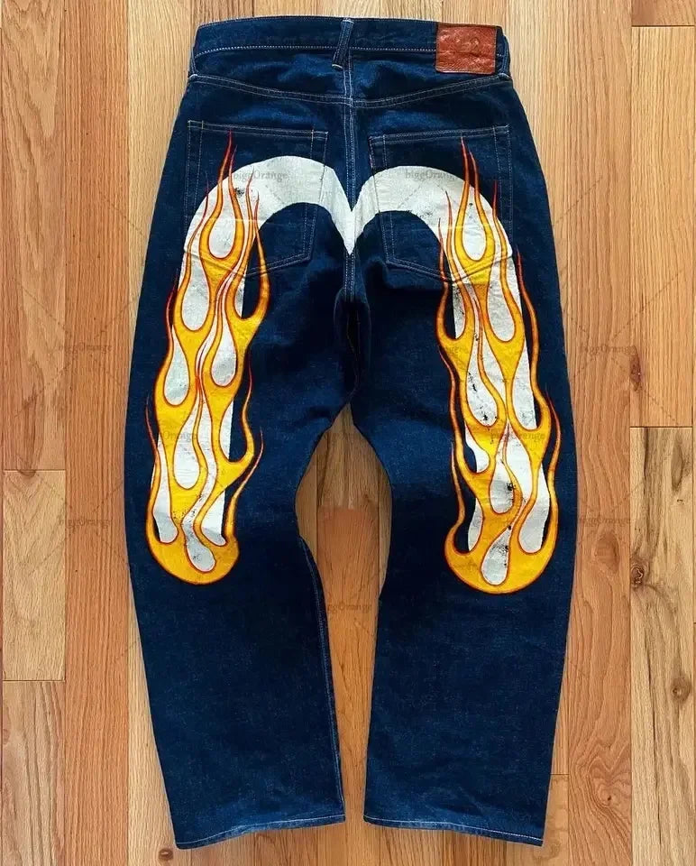 Solid Color Evisu Jeans