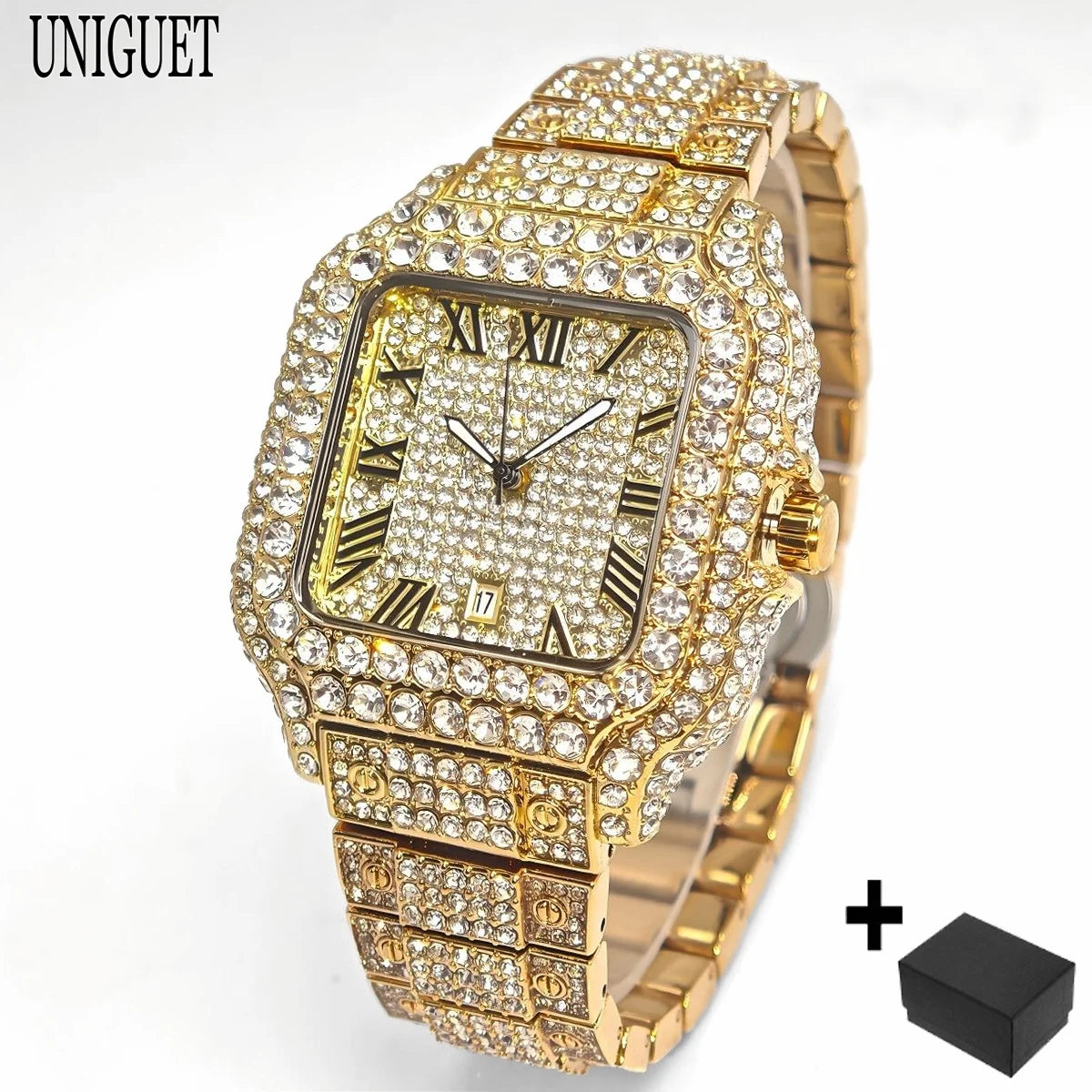 Fully Studded Luxury Watch