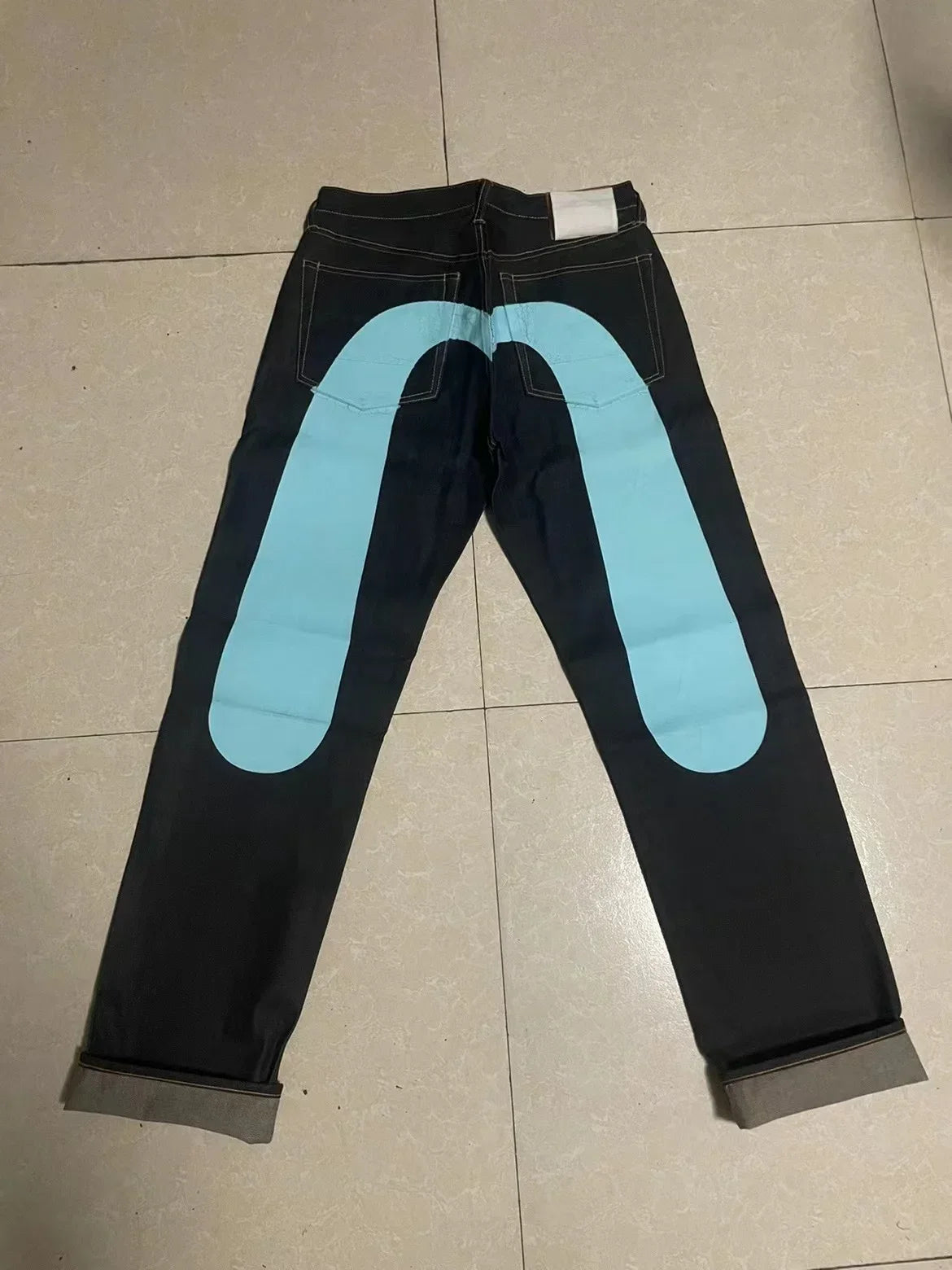 Solid Color Evisu Jeans