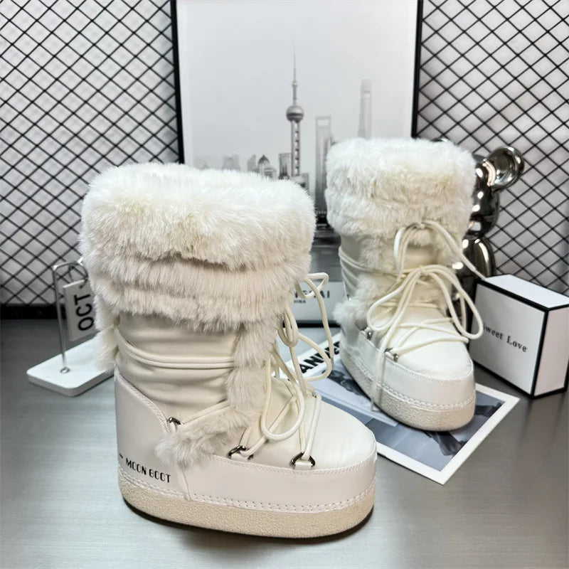 Faux Fur Lined Snow Boots