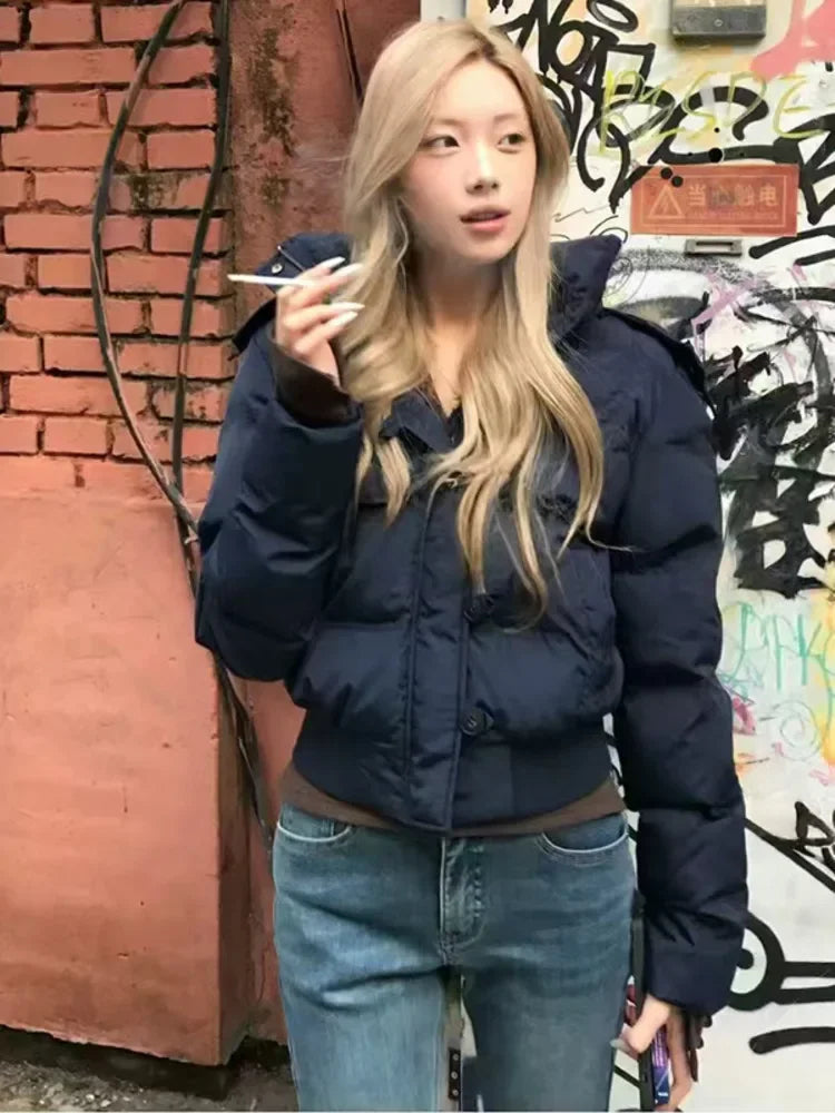 Faux Fur Puffer Bomber Coat