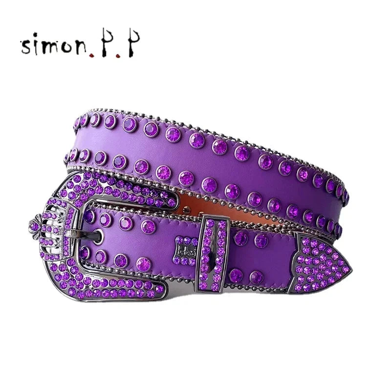 Shiny Diamond Rhinestone Studded Belt