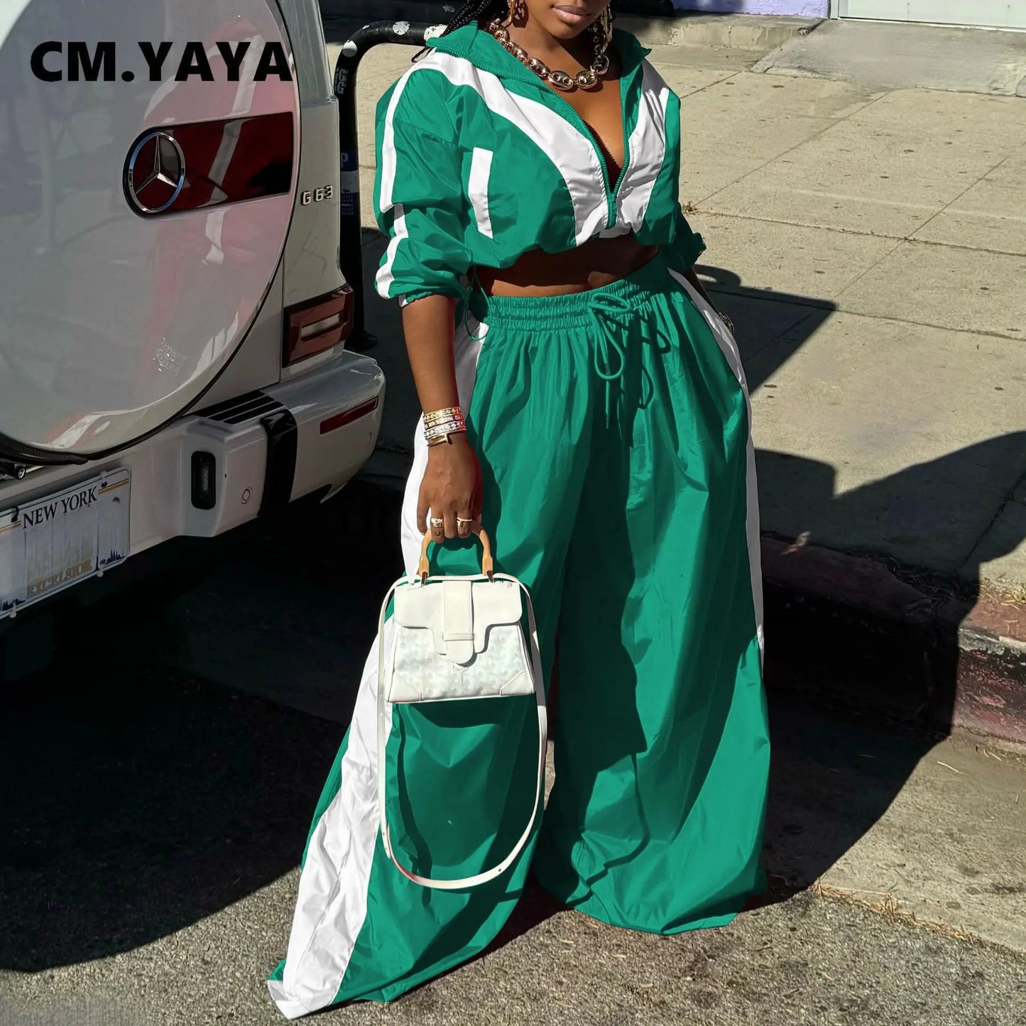 Wide leg y2k Women's set