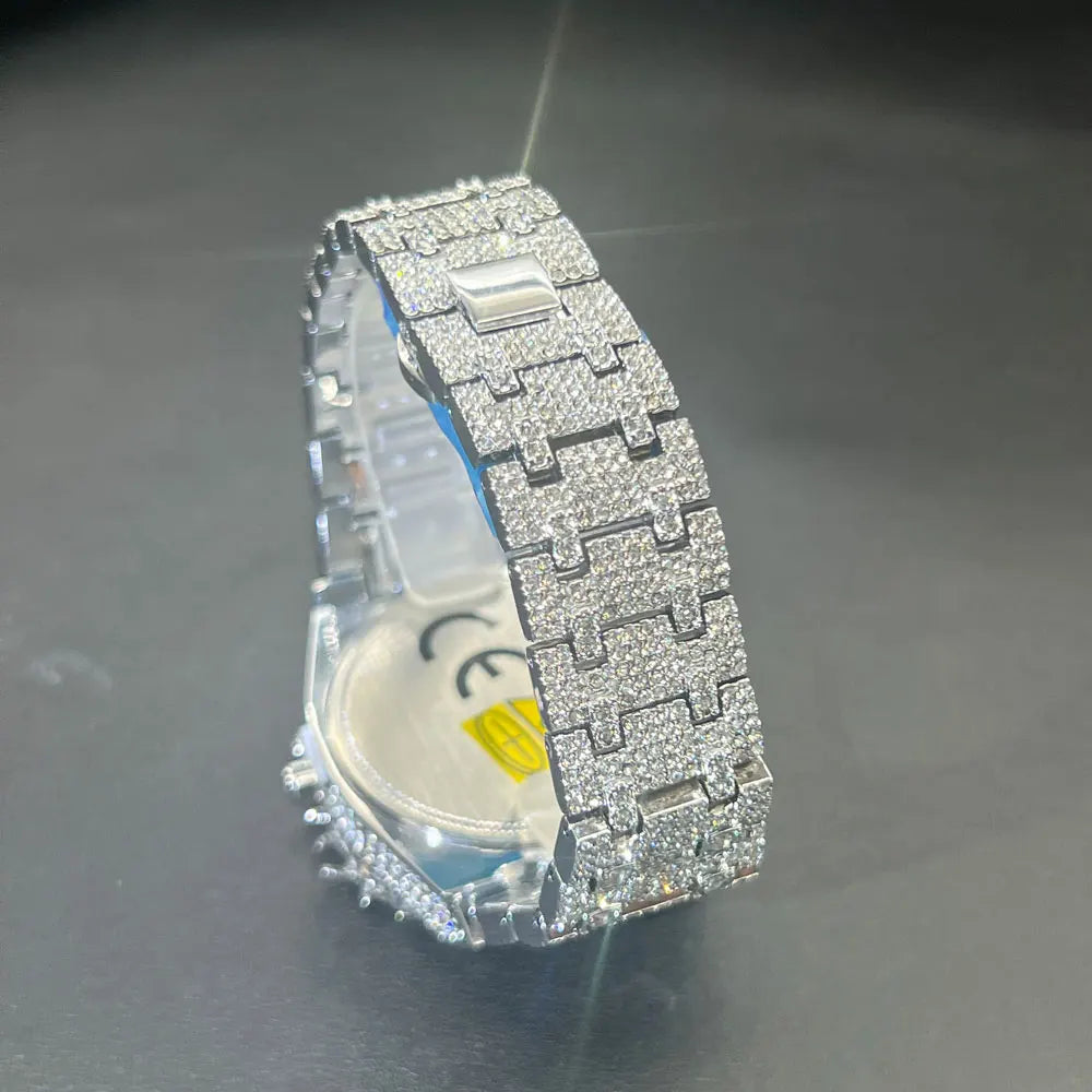 Jesus Thorns Studded Full Diamond Watch