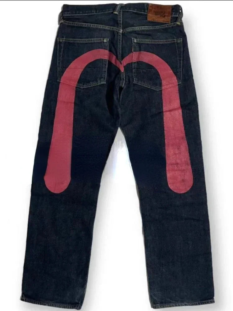 Solid Color Evisu Jeans