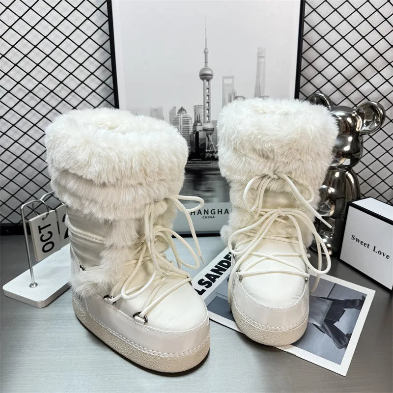 Faux Fur Lined Snow Boots