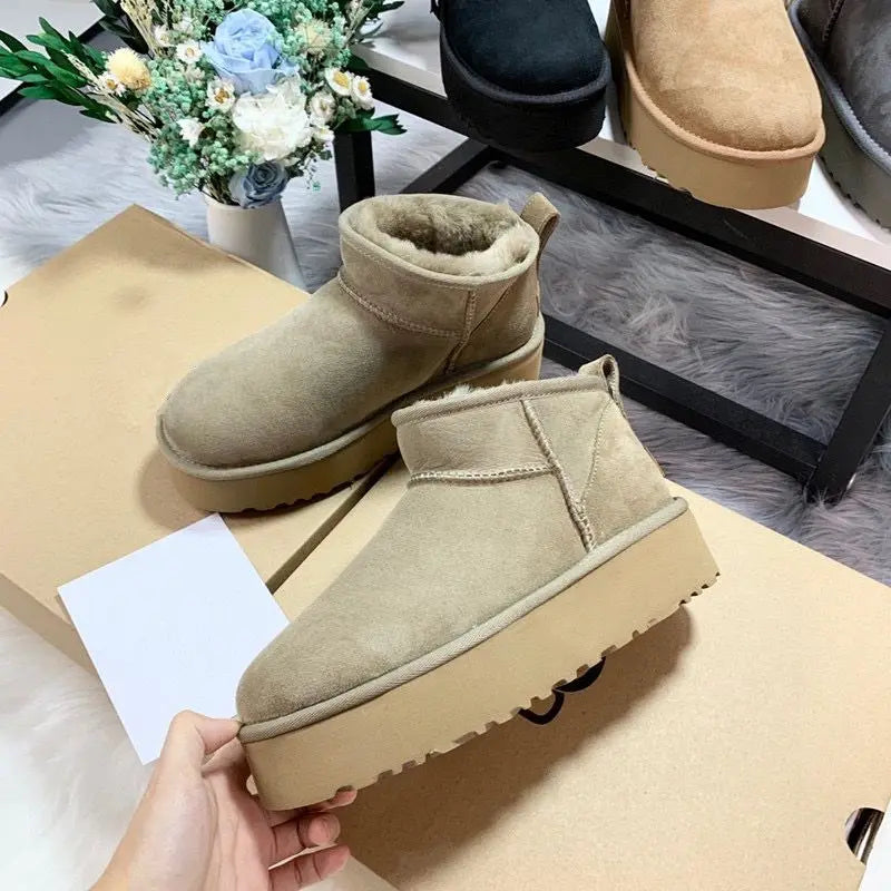 Comfortable Platform Mini Boots