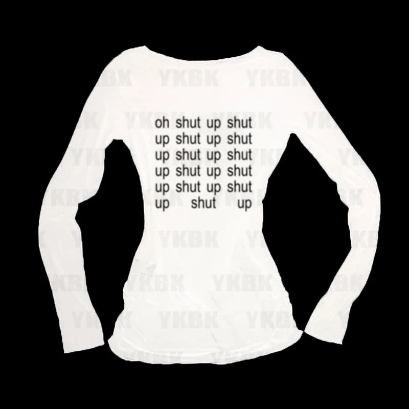 Short Text Shut up T-shirt