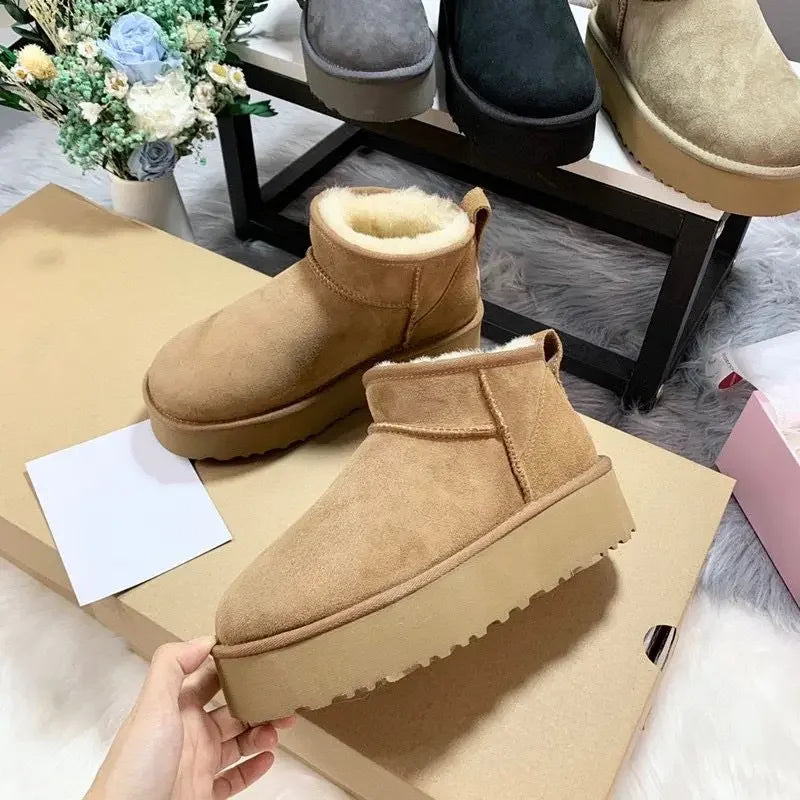 Comfortable Platform Mini Boots