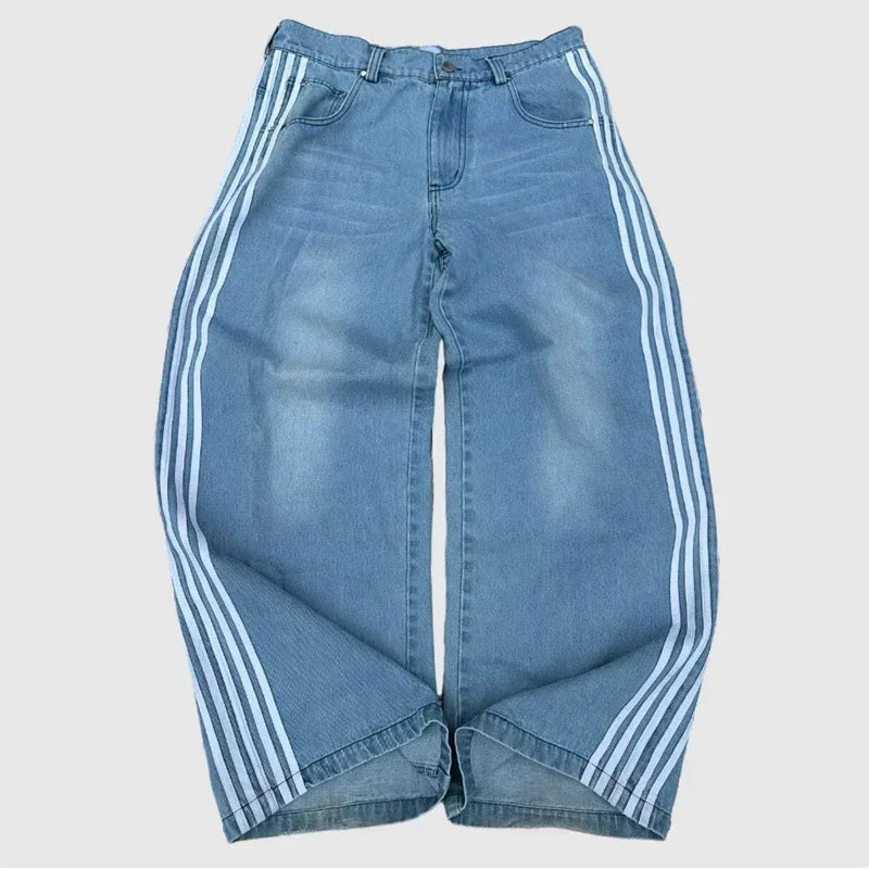 Striped High Quality Baggy Jeans