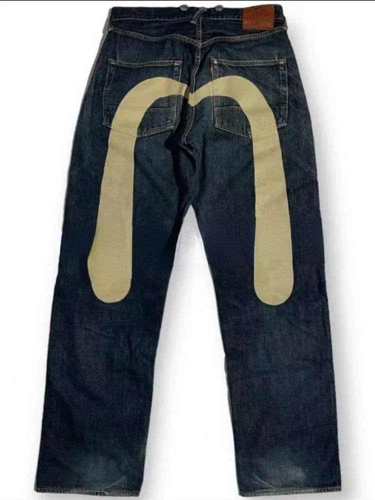 Solid Color Evisu Jeans