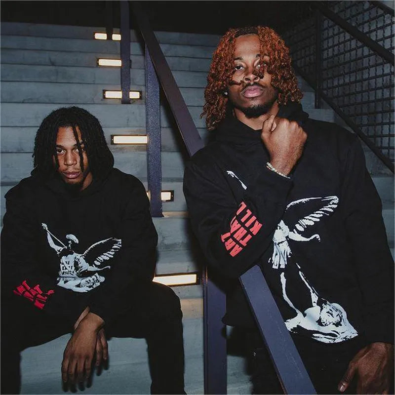 Streetwear Letter Text Hoodie