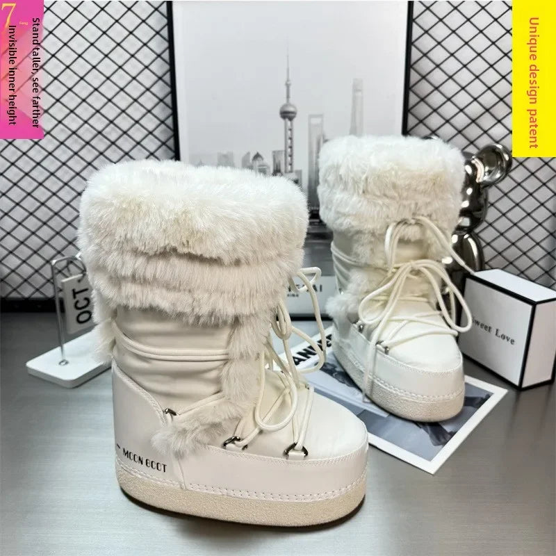 Faux Fur Lined Snow Boots