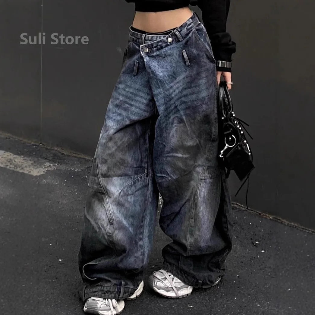 High Waist Wide Leg Baggy Jeans