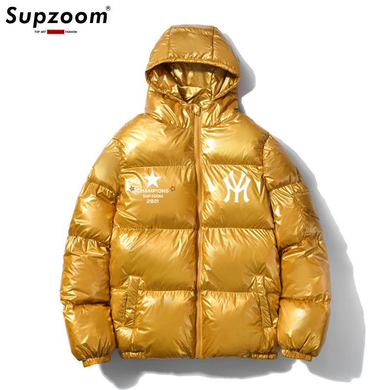 Glossy Unisex Puffer Coat
