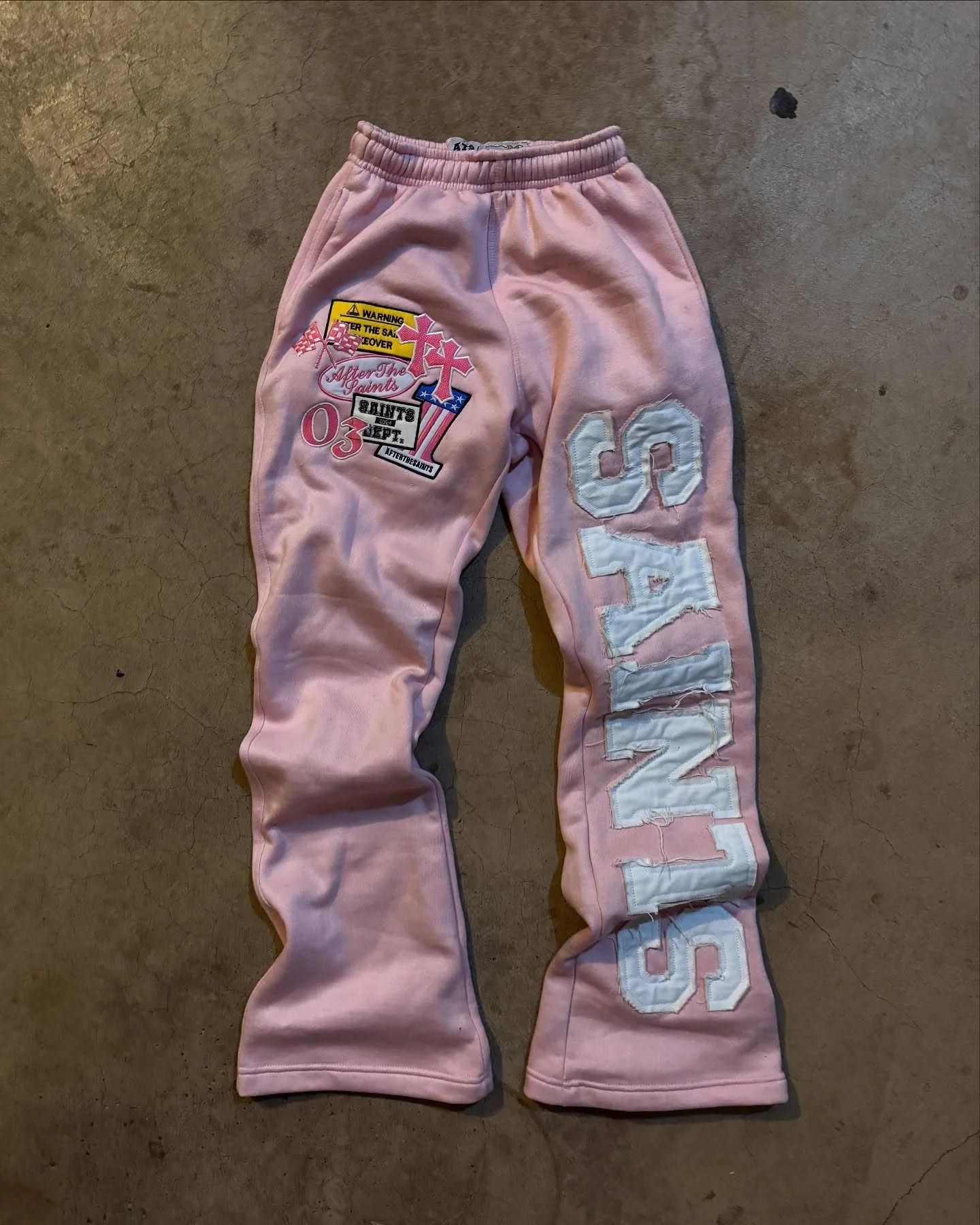 Loose Wide Leg Designed Sweatpants