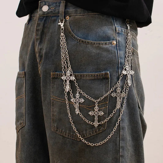 Cross Pendant Wallet Chain