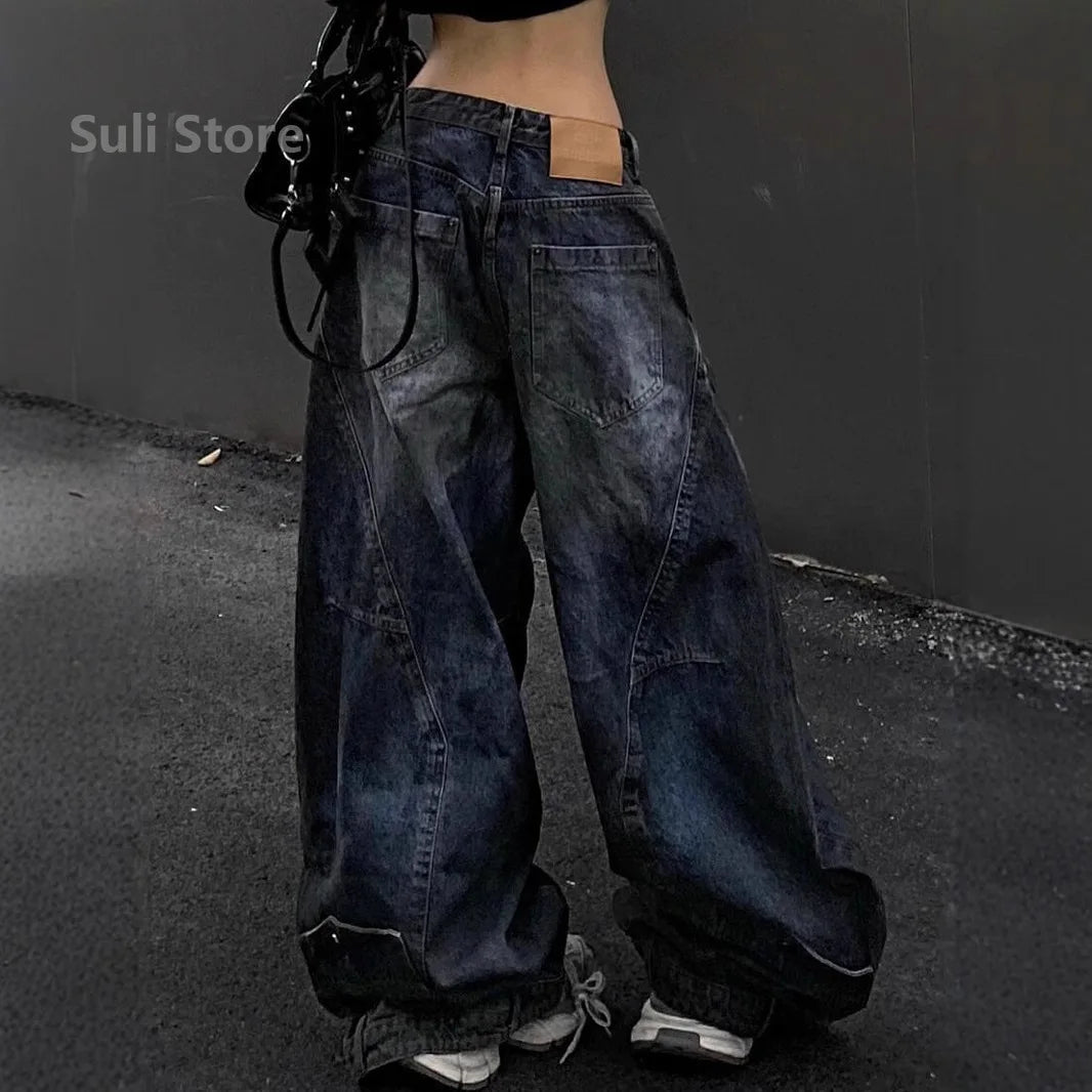 High Waist Wide Leg Baggy Jeans
