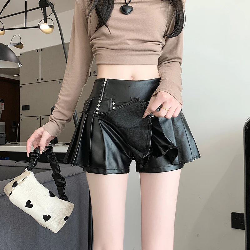 Black Y2k Mini Skirt