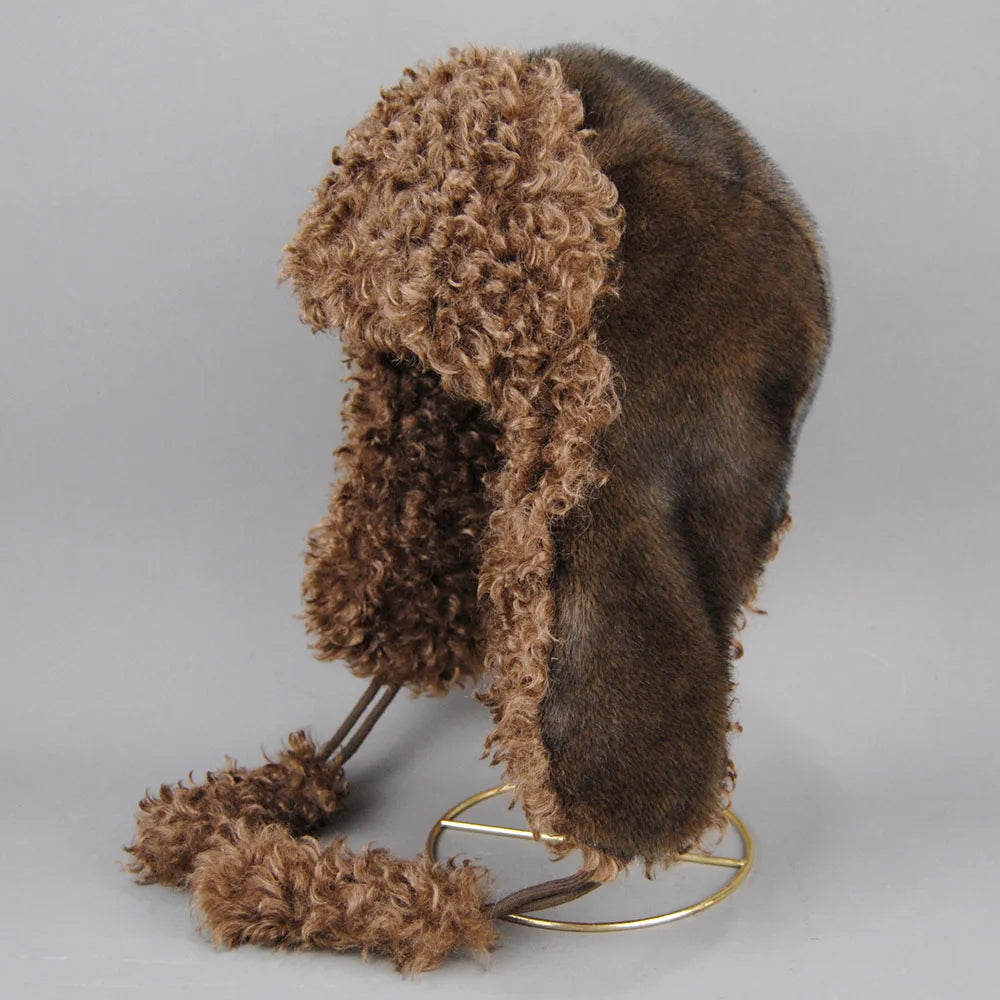 Faux Fur Ushanka Winter Bomber Hat