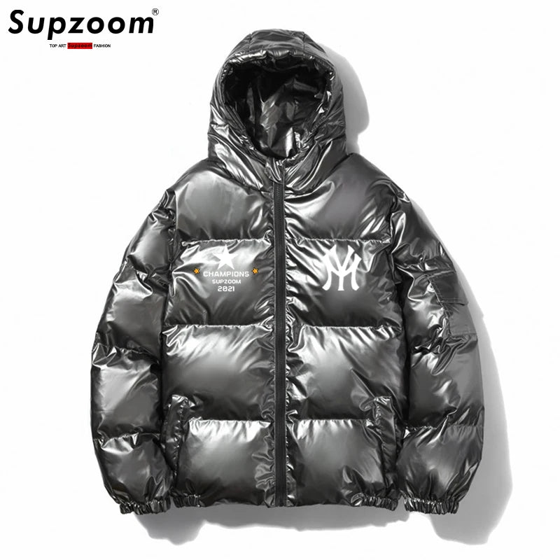 Glossy Unisex Puffer Coat