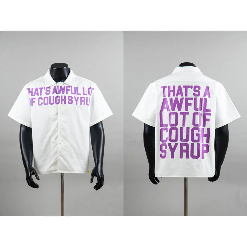 Cough Syrup Short-Sleeve Button up