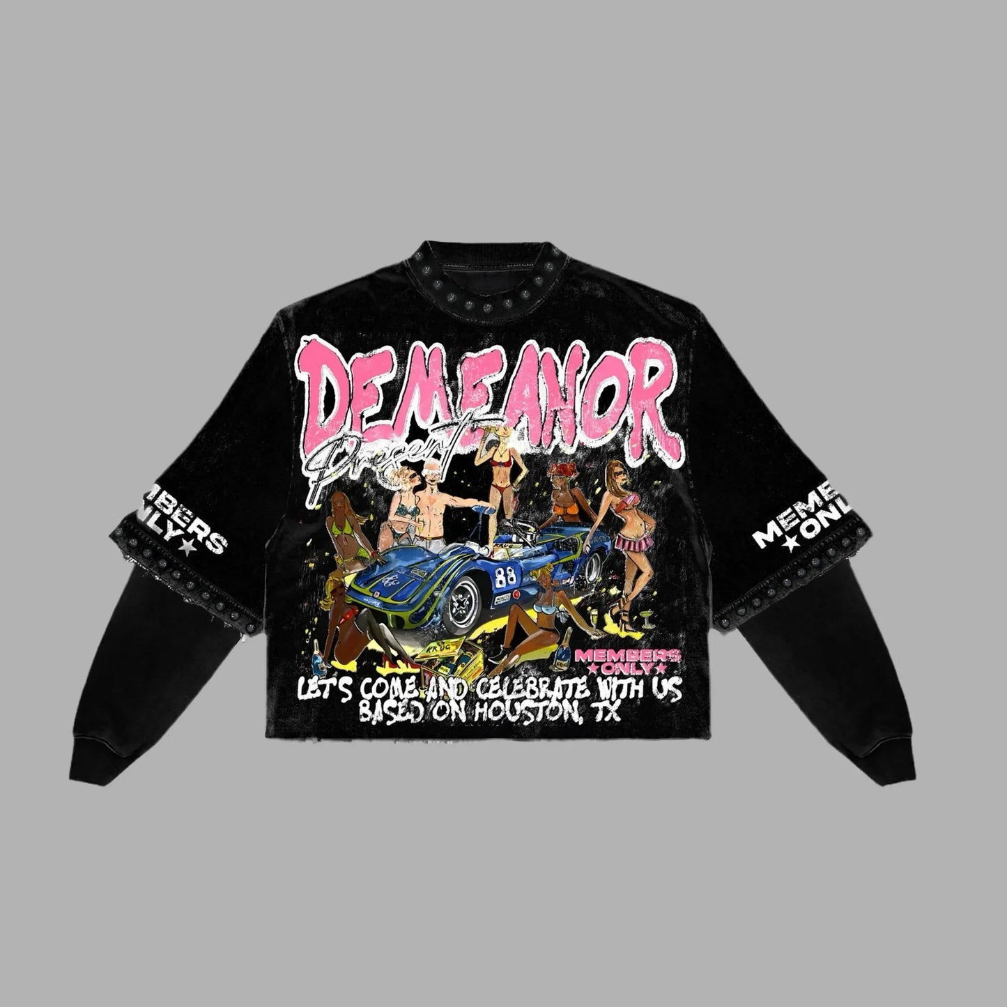 Cropped Y2k Designed T-shirt