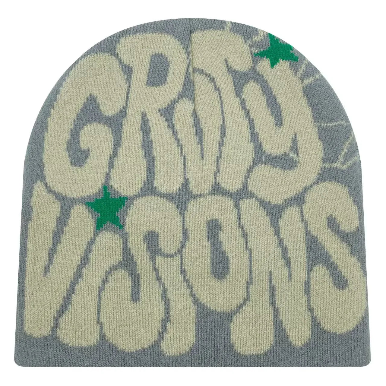 Fuzzy knitted streetwear beanie
