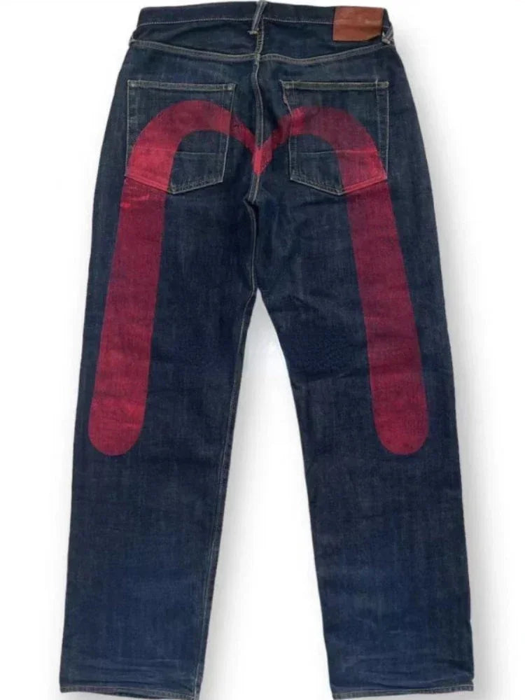 Solid Color Evisu Jeans